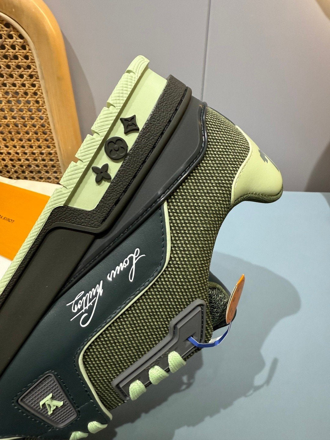 Sneakers Trainer 'Vert Olive Foncé' — vue 12