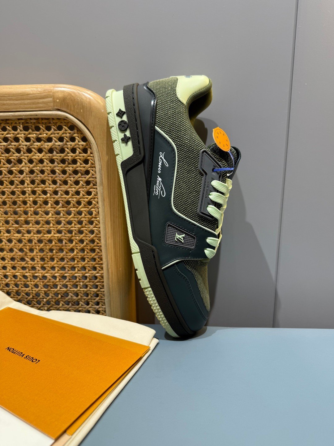 Sneakers Trainer 'Vert Olive Foncé' — vue 14