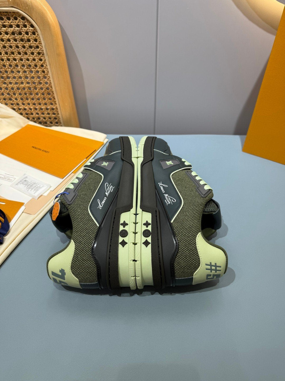 Sneakers Trainer 'Vert Olive Foncé' — vue 20