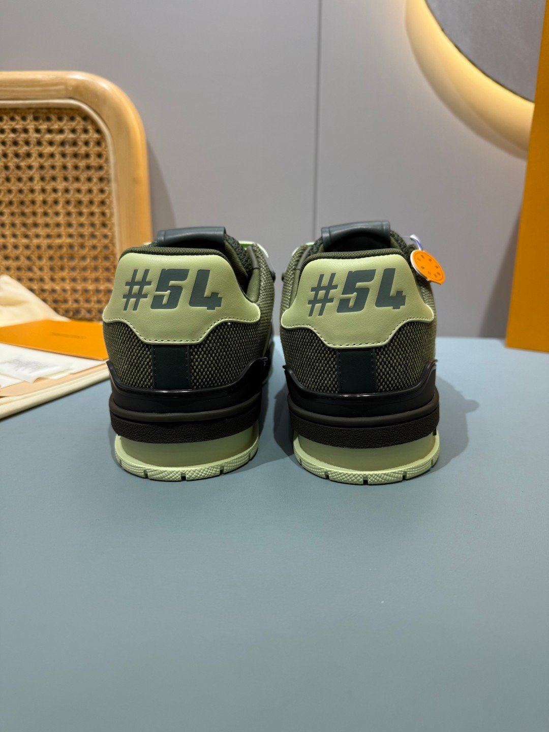 Sneakers Trainer 'Vert Olive Foncé' — vue 21
