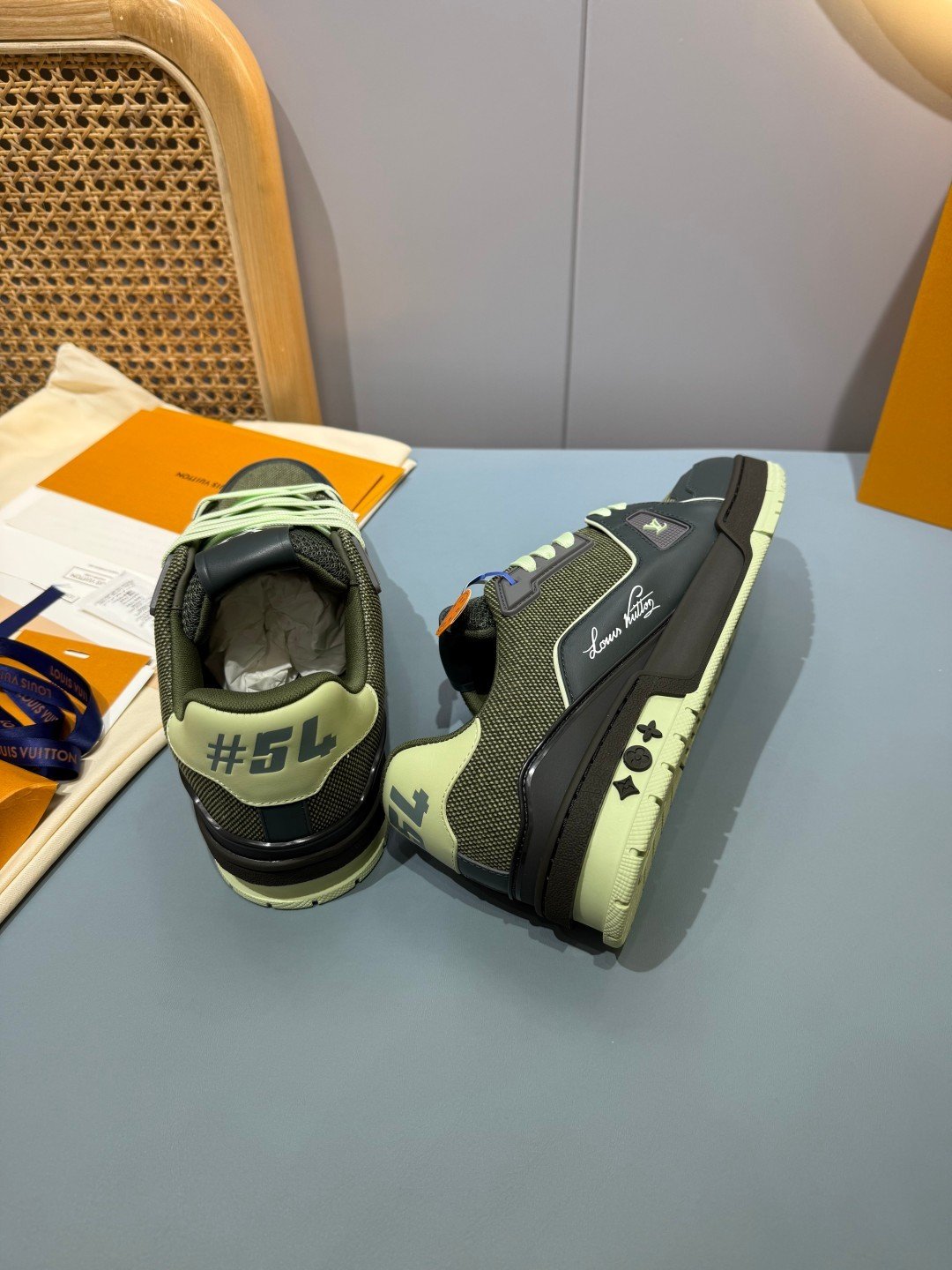 Sneakers Trainer 'Vert Olive Foncé' — vue 24