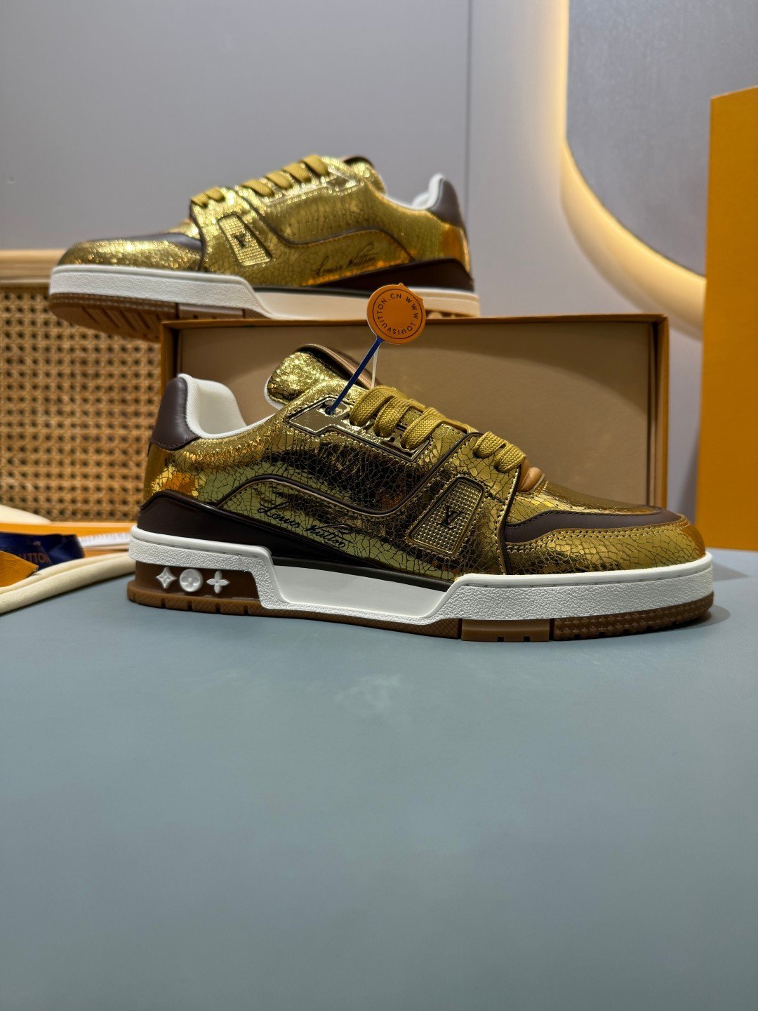 Sneakers Trainer 'Or Métallisé' — vue 5