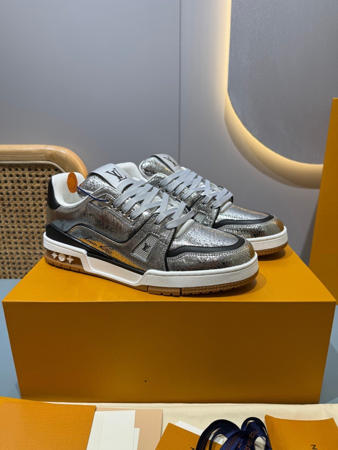 Sneakers Trainer 'Argent Miroir'