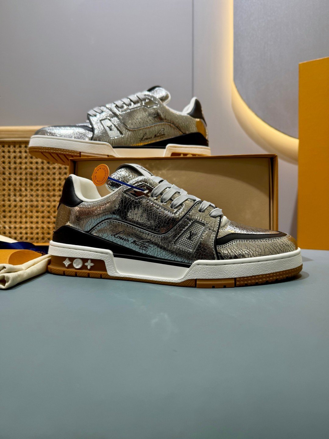 Sneakers Trainer 'Argent Miroir' — vue 5