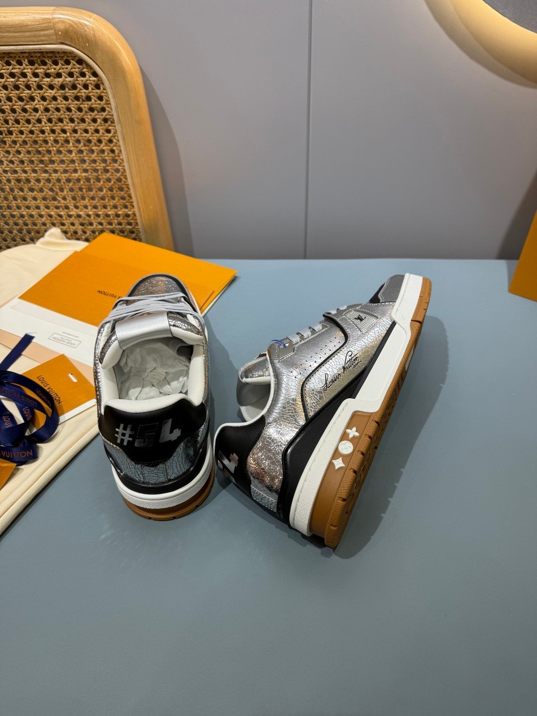 Sneakers Trainer 'Argent Miroir' — vue 25
