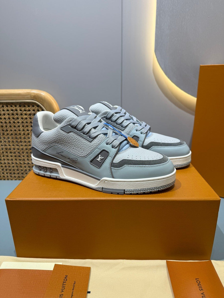 Sneakers Trainer 'Blanc Gris Orange'
