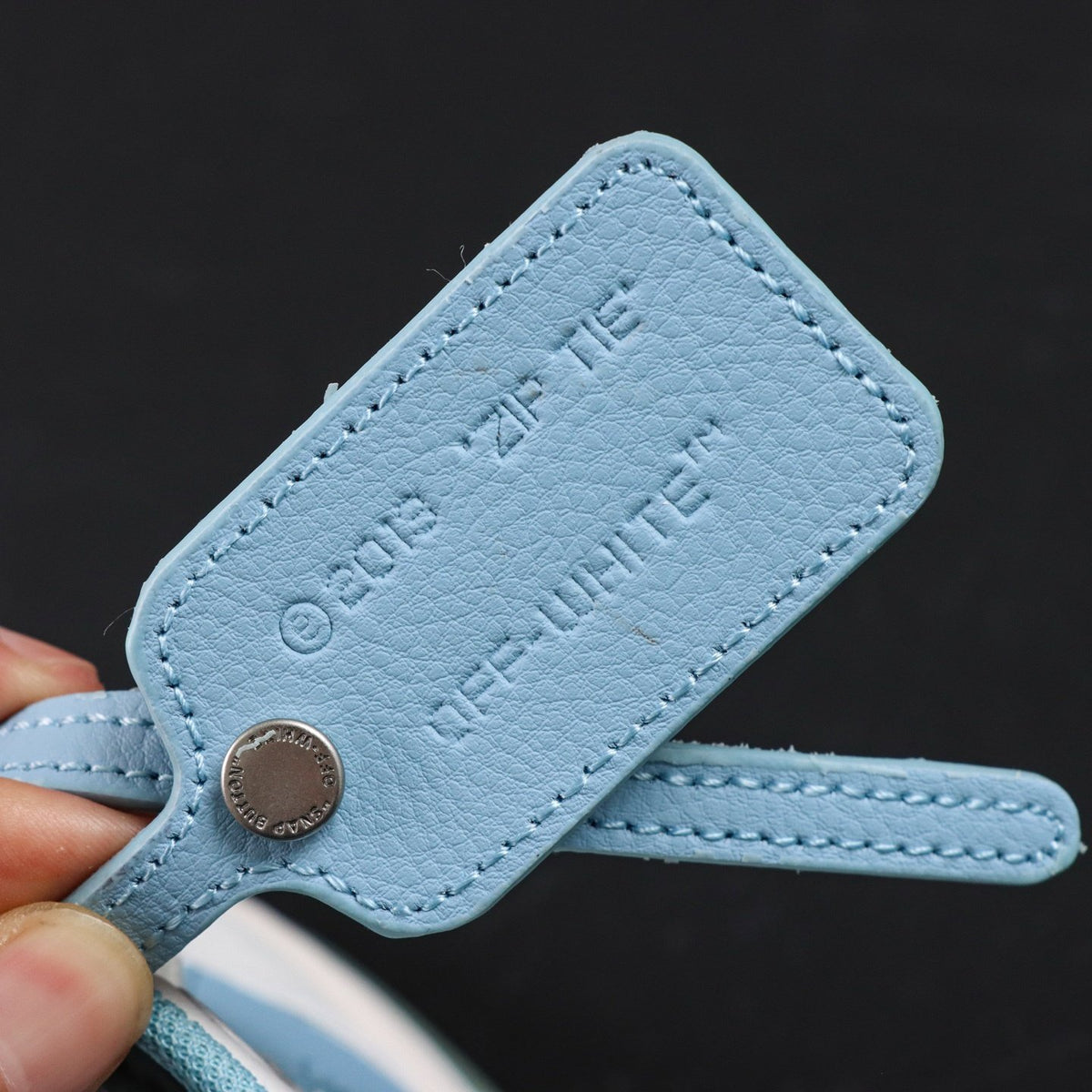 Off-White Out Of Office 'Blanc Bleu Glacier' — vue 4