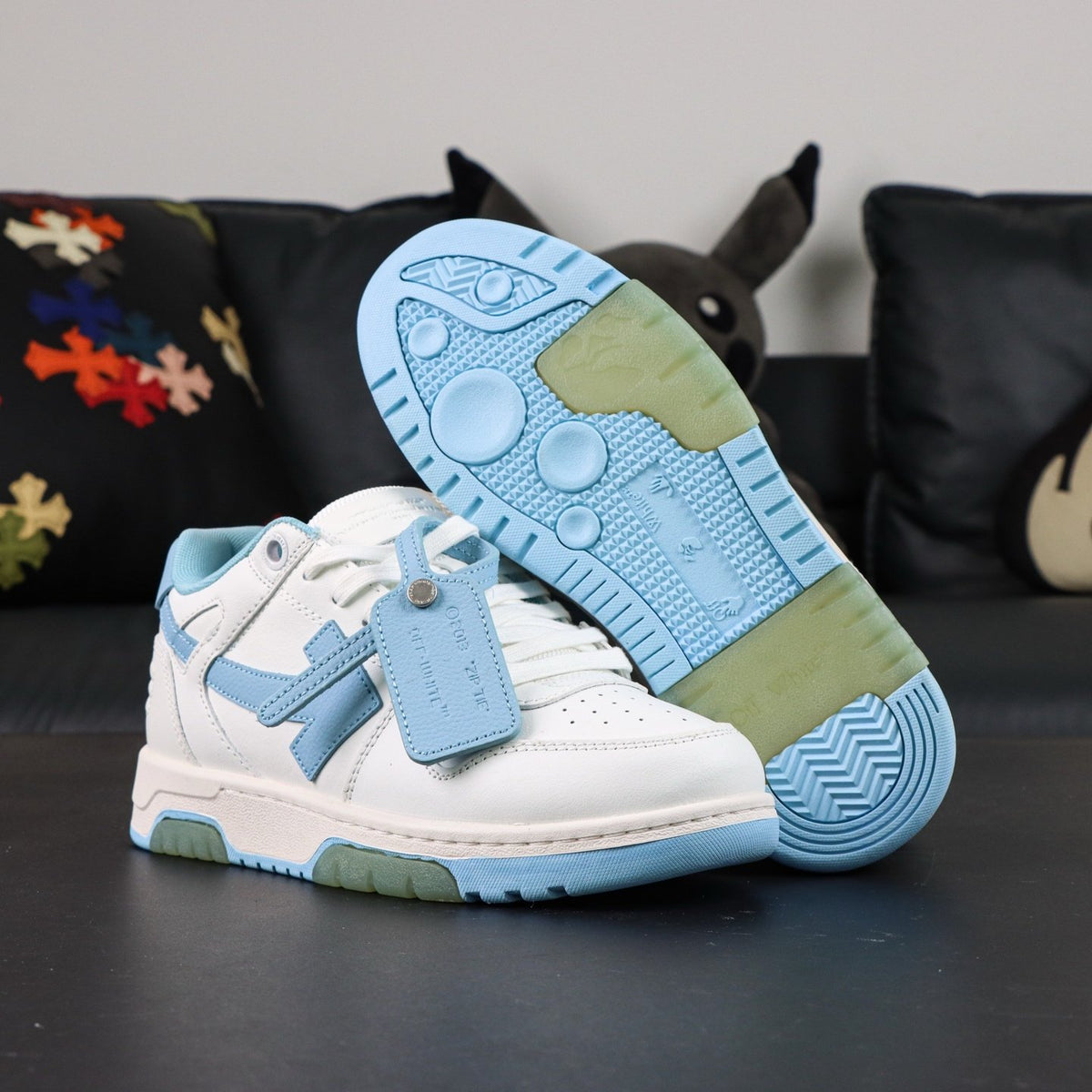 Off-White Out Of Office 'Blanc Bleu Glacier' — vue 17