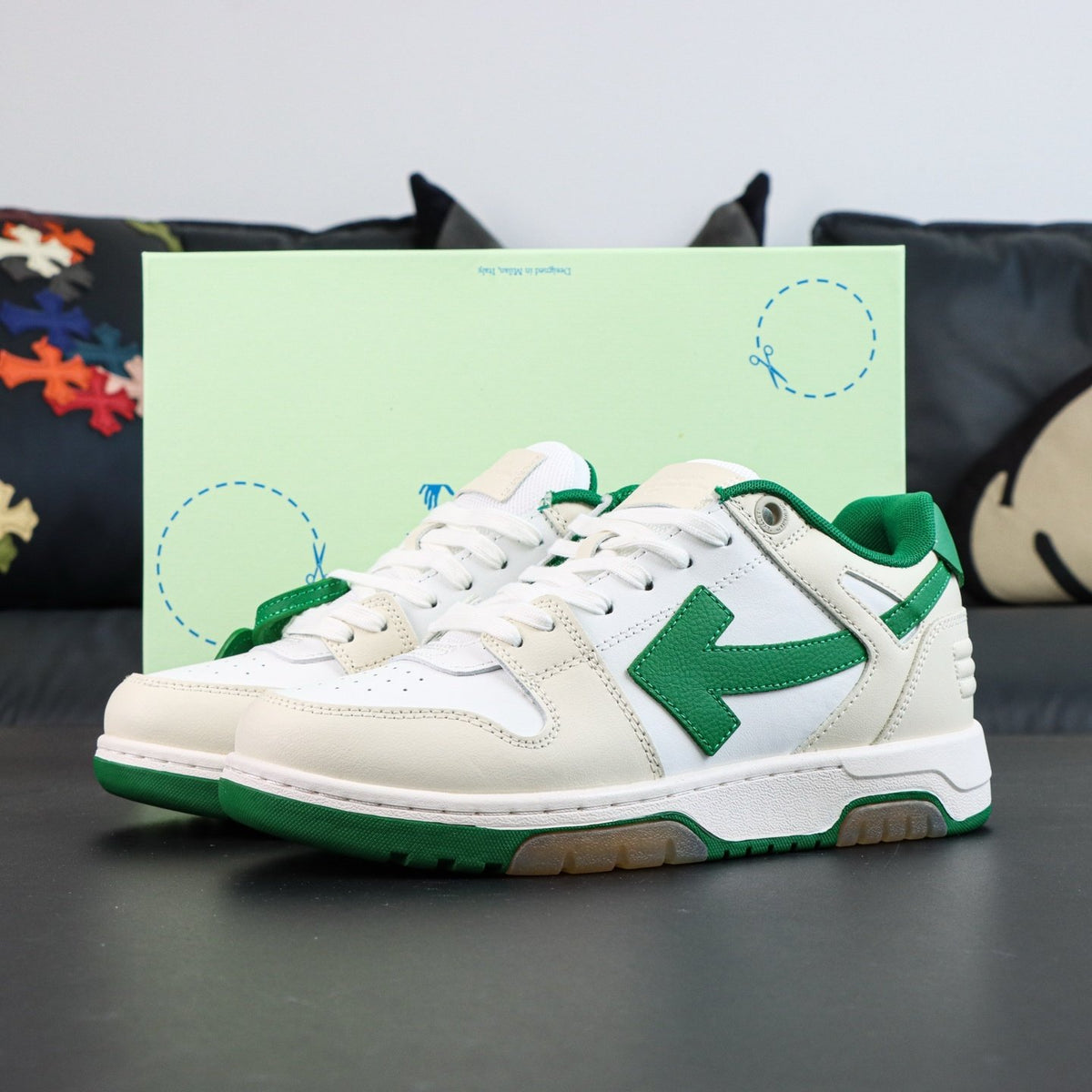 Off-White Out Of Office 'Blanc Vert Émeraude' — vue 16