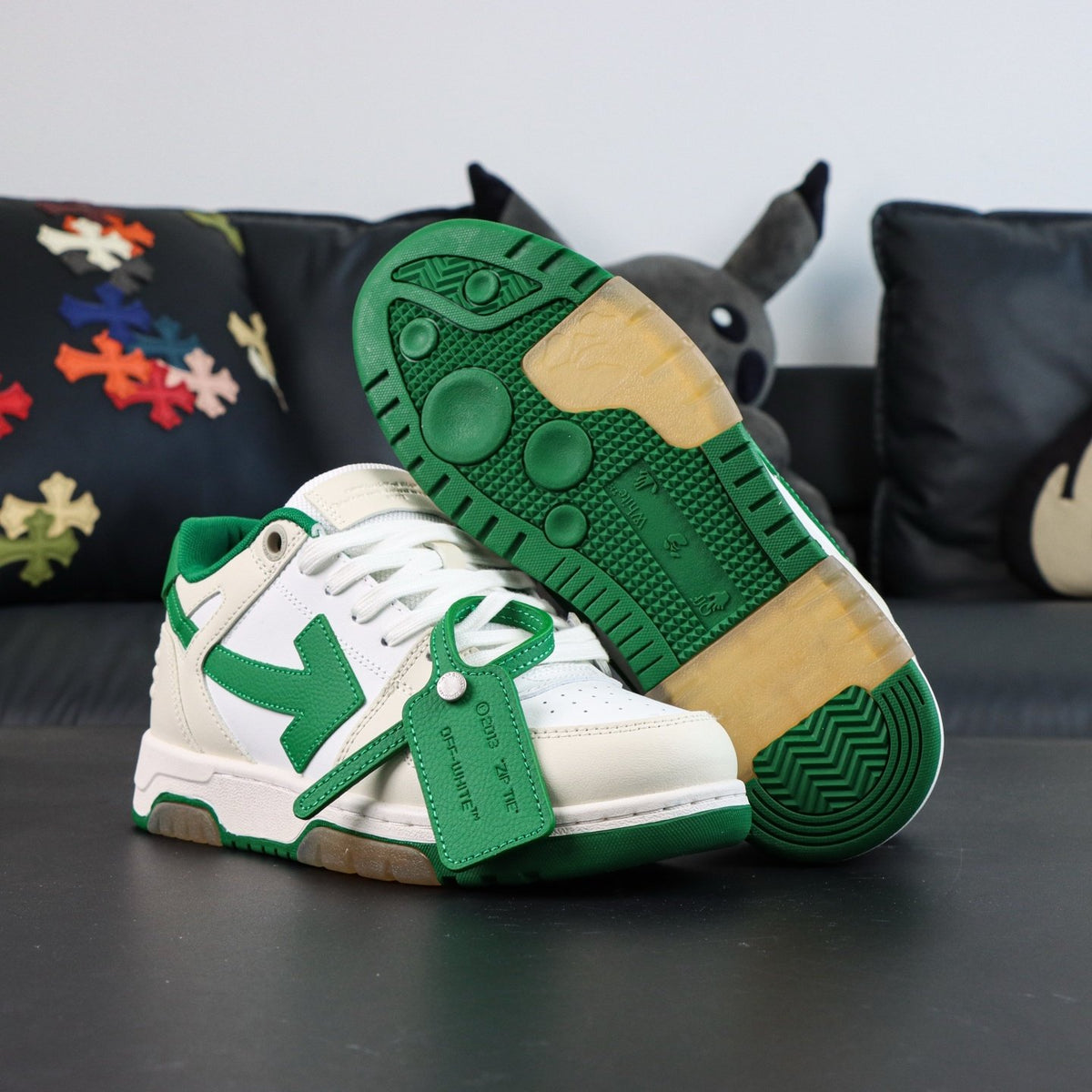 Off-White Out Of Office 'Blanc Vert Émeraude' — vue 17
