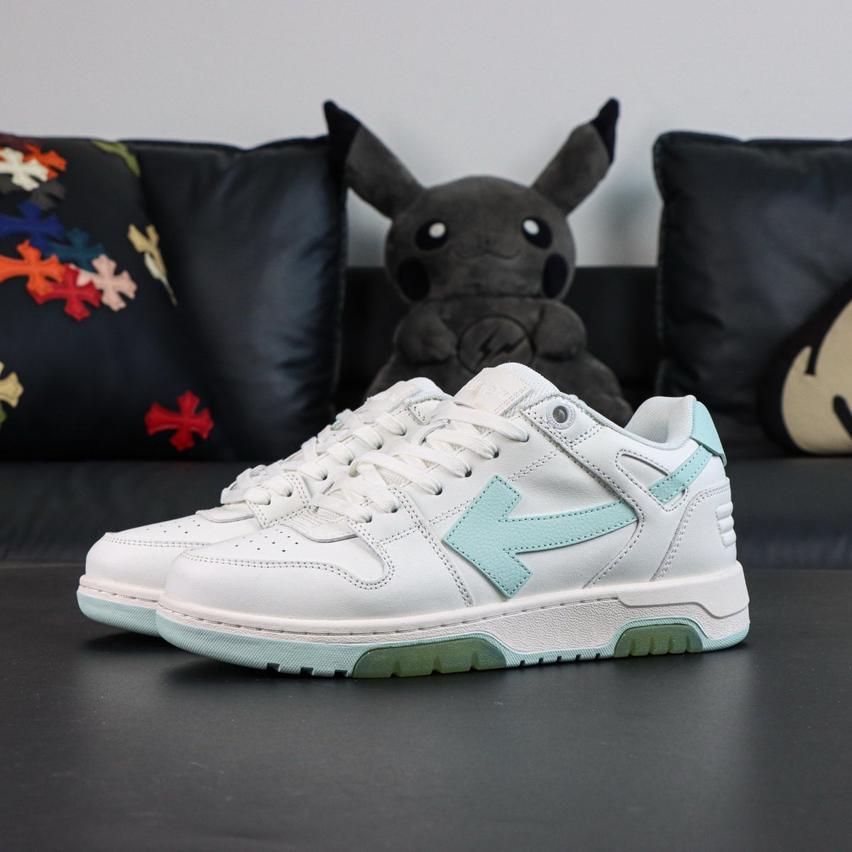 Off-White Out Of Office 'Blanc Turquoise'