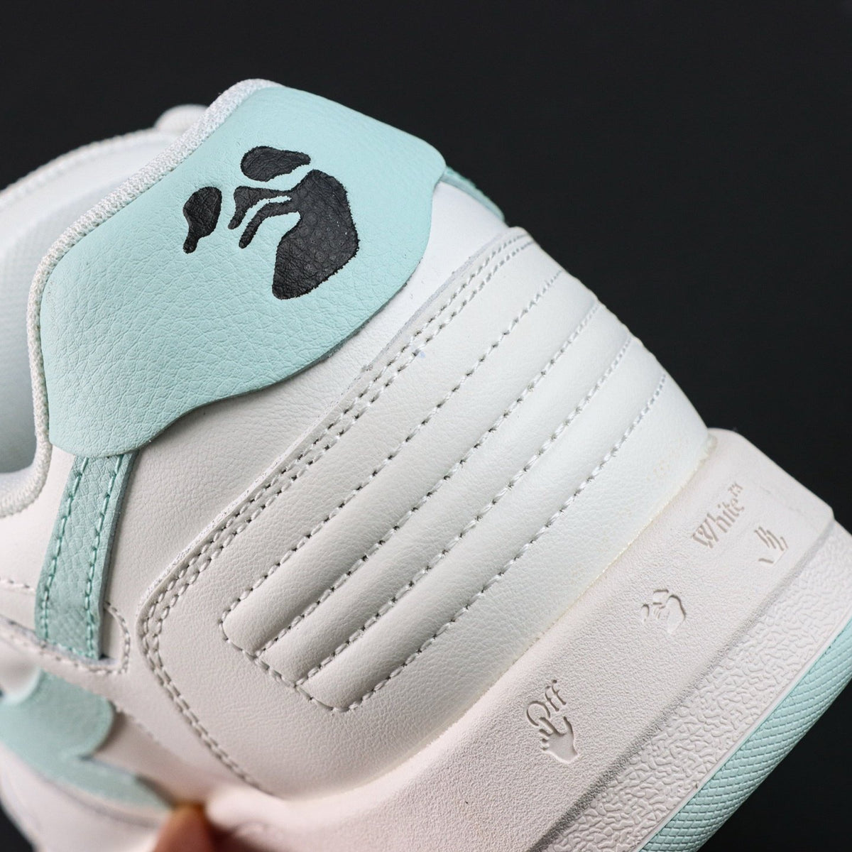 Off-White Out Of Office 'Blanc Turquoise' — vue 5