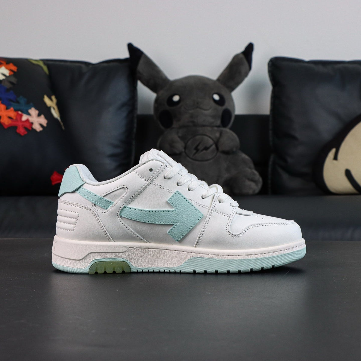 Off-White Out Of Office 'Blanc Turquoise' — vue 14