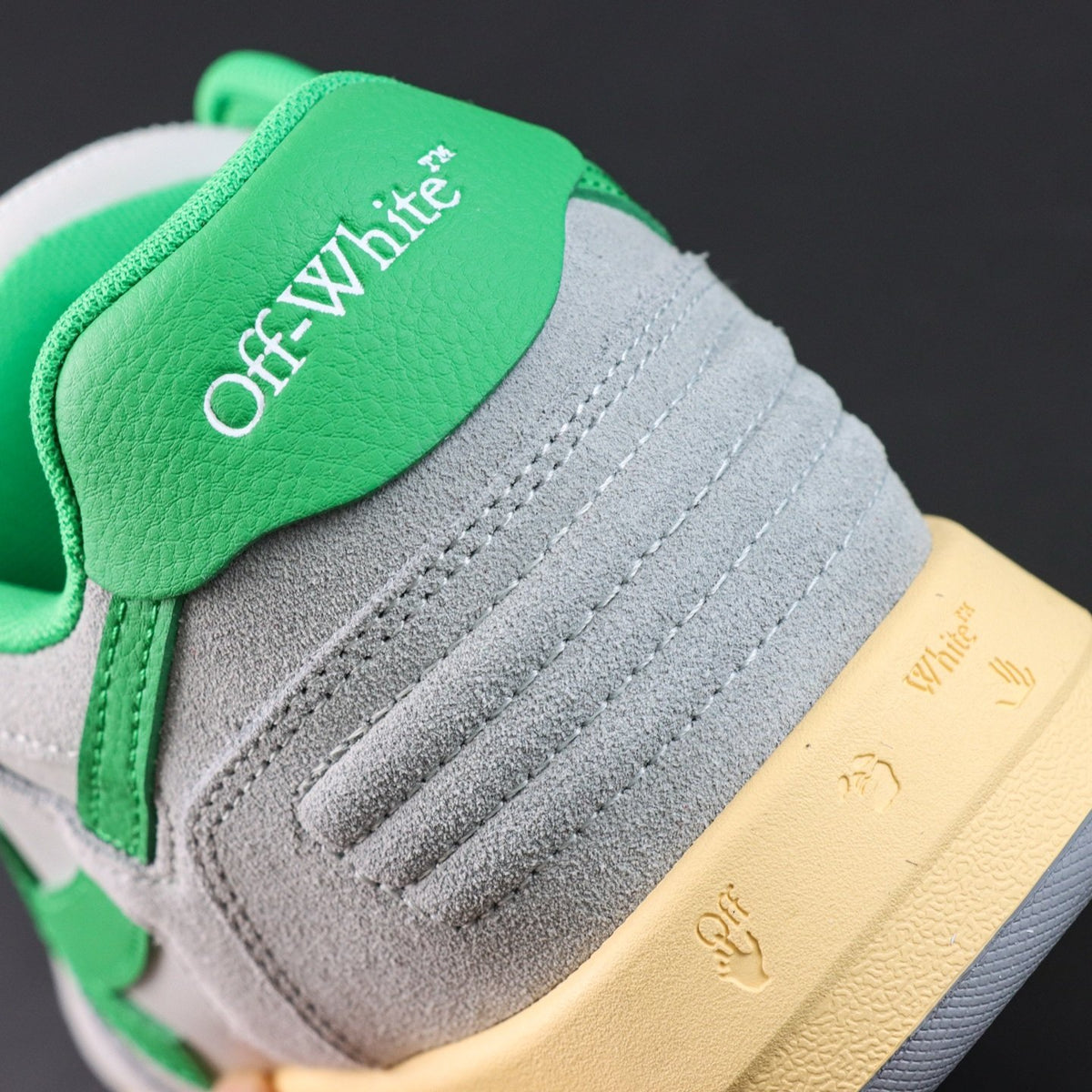 Off-White Out Of Office 'Gris Vert Jaune' — vue 6
