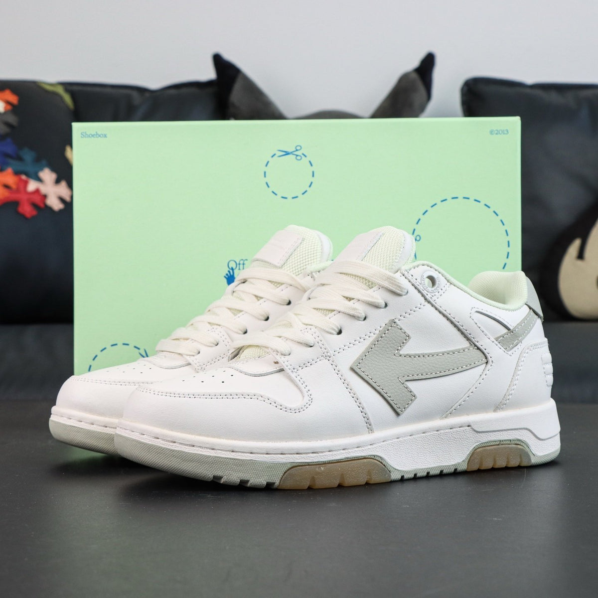 Off-White Out Of Office 'Blanc Gris Perle' — vue 16