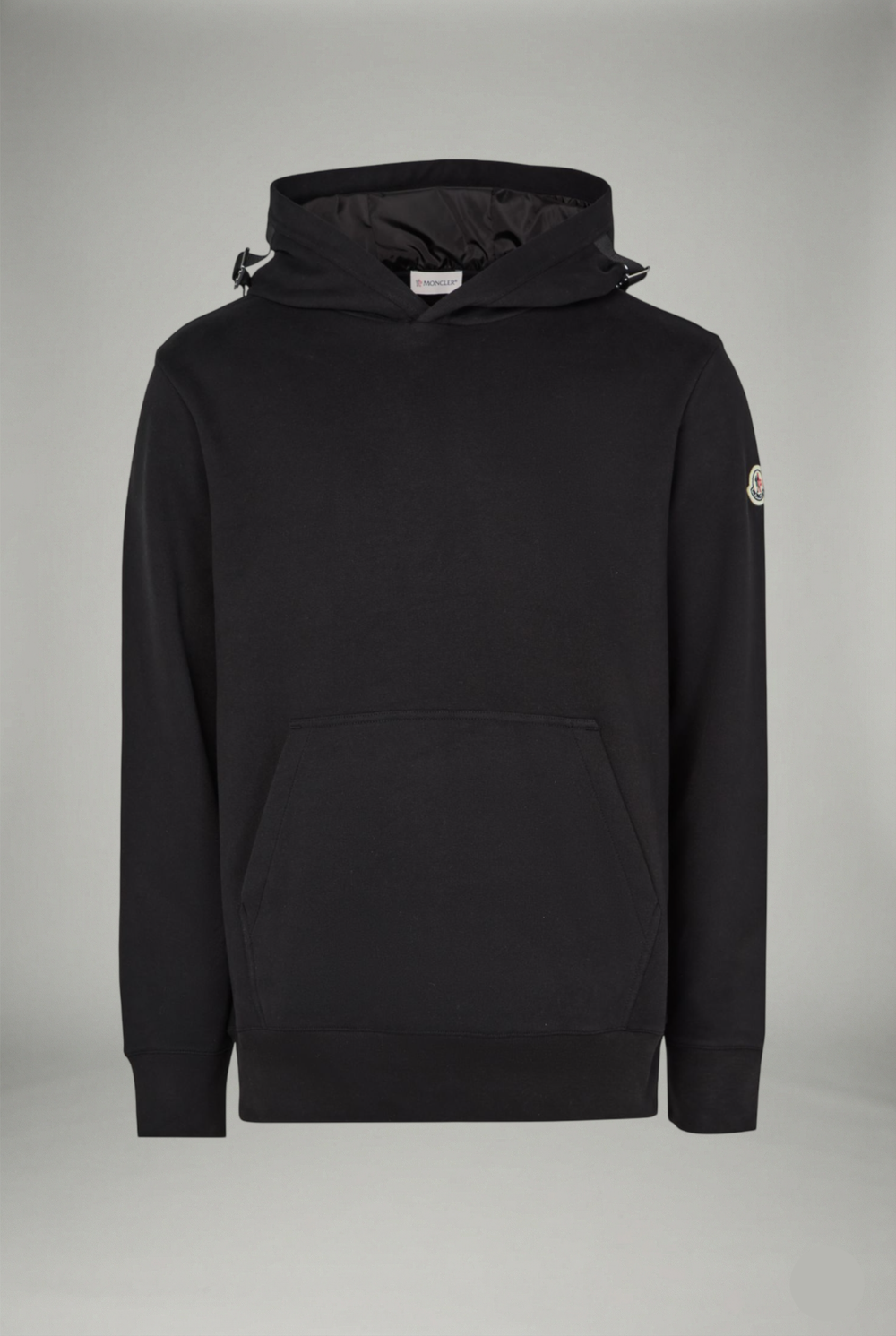 Hoodie Noir Logo Brodé — Molleton Épais