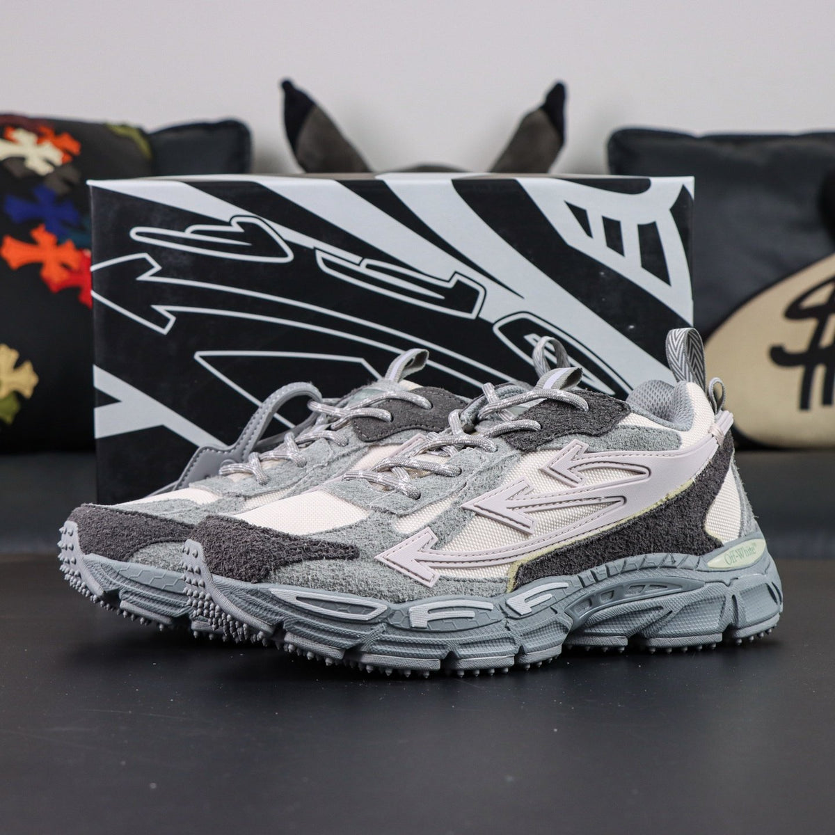 Off-White Be Right Back 'Gris Anthracite' — vue 16