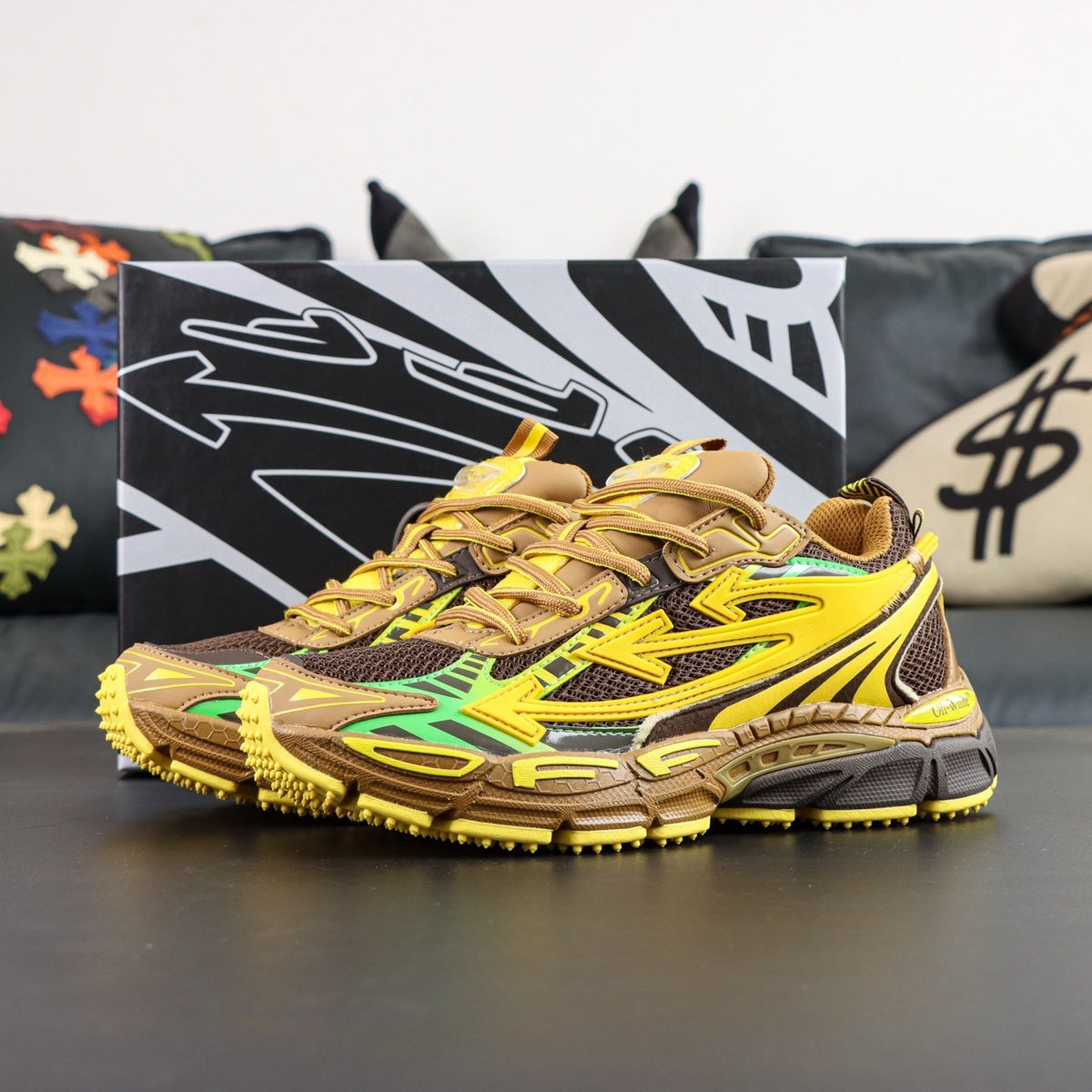 Off-White Be Right Back 'Jaune Kaki' — vue 16