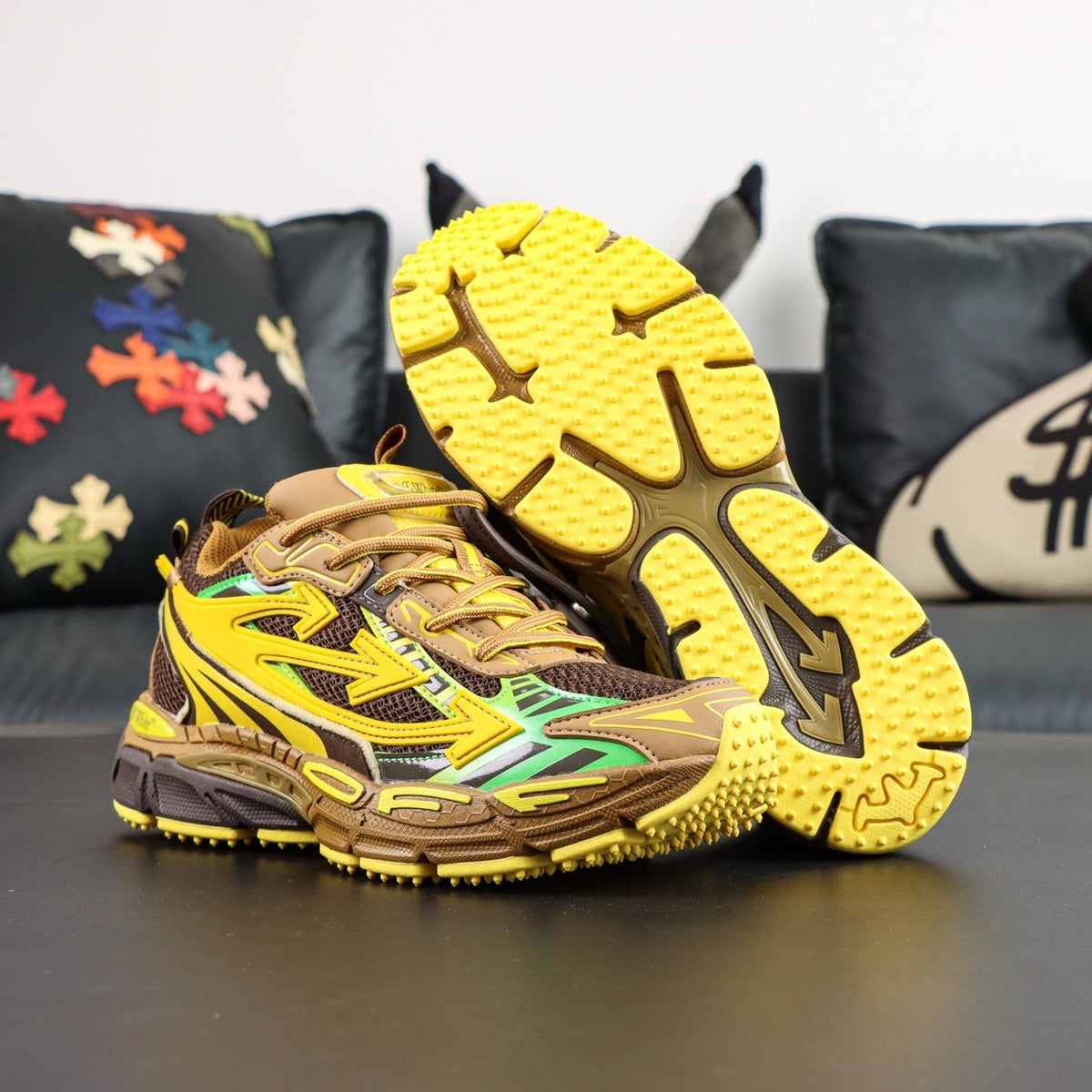 Off-White Be Right Back 'Jaune Kaki' — vue 17