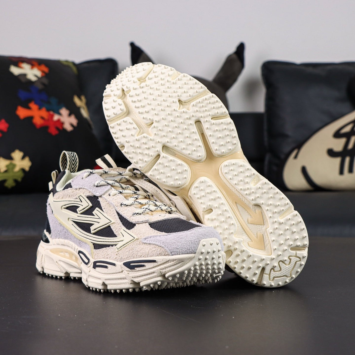 Off-White Be Right Back 'Blanc Noir Crème' — vue 17