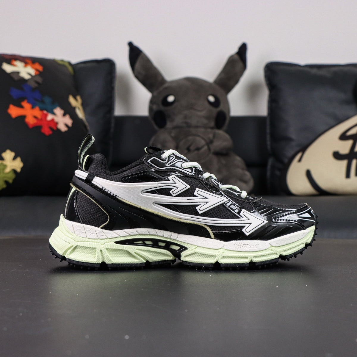 Off-White Be Right Back 'Noir Vert Menthe' — vue 14