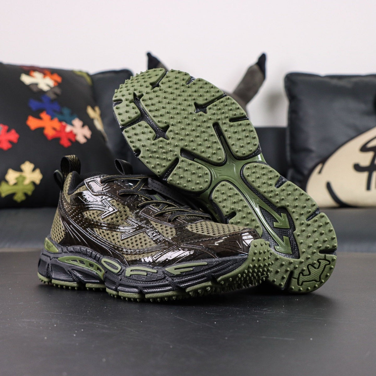 Off-White Be Right Back 'Vert Militaire' — vue 17