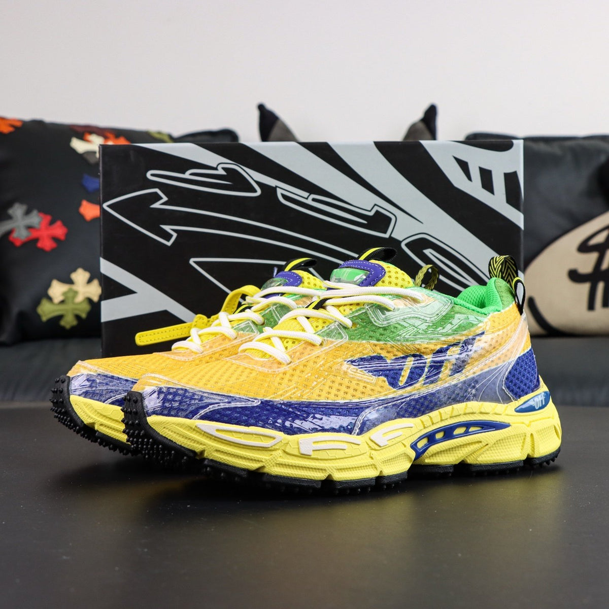 Off-White Be Right Back 'Jaune Bleu' — vue 16
