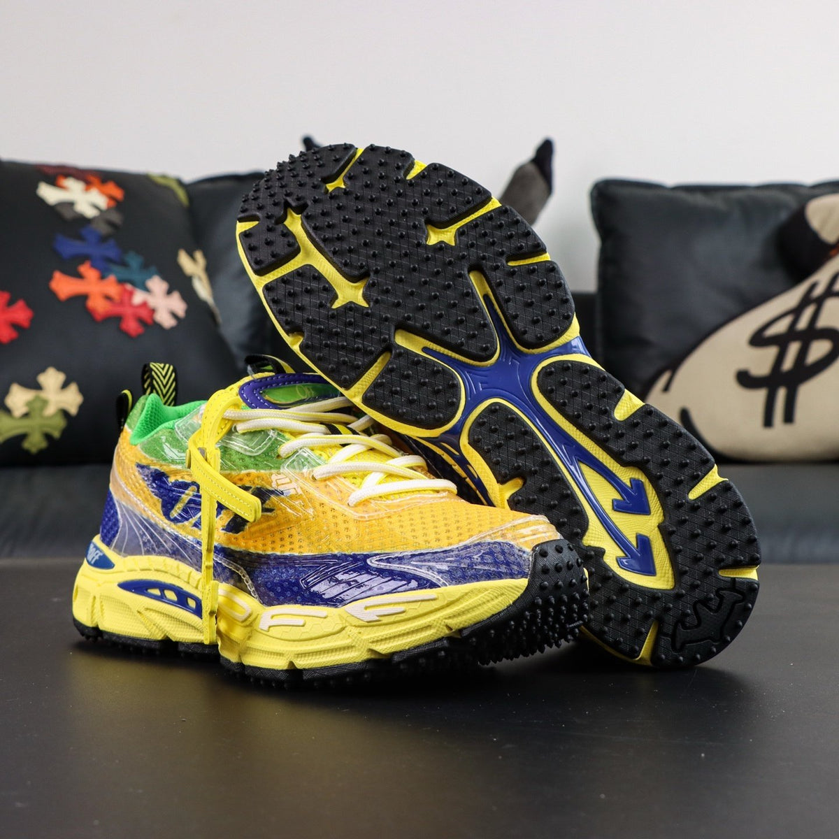 Off-White Be Right Back 'Jaune Bleu' — vue 17