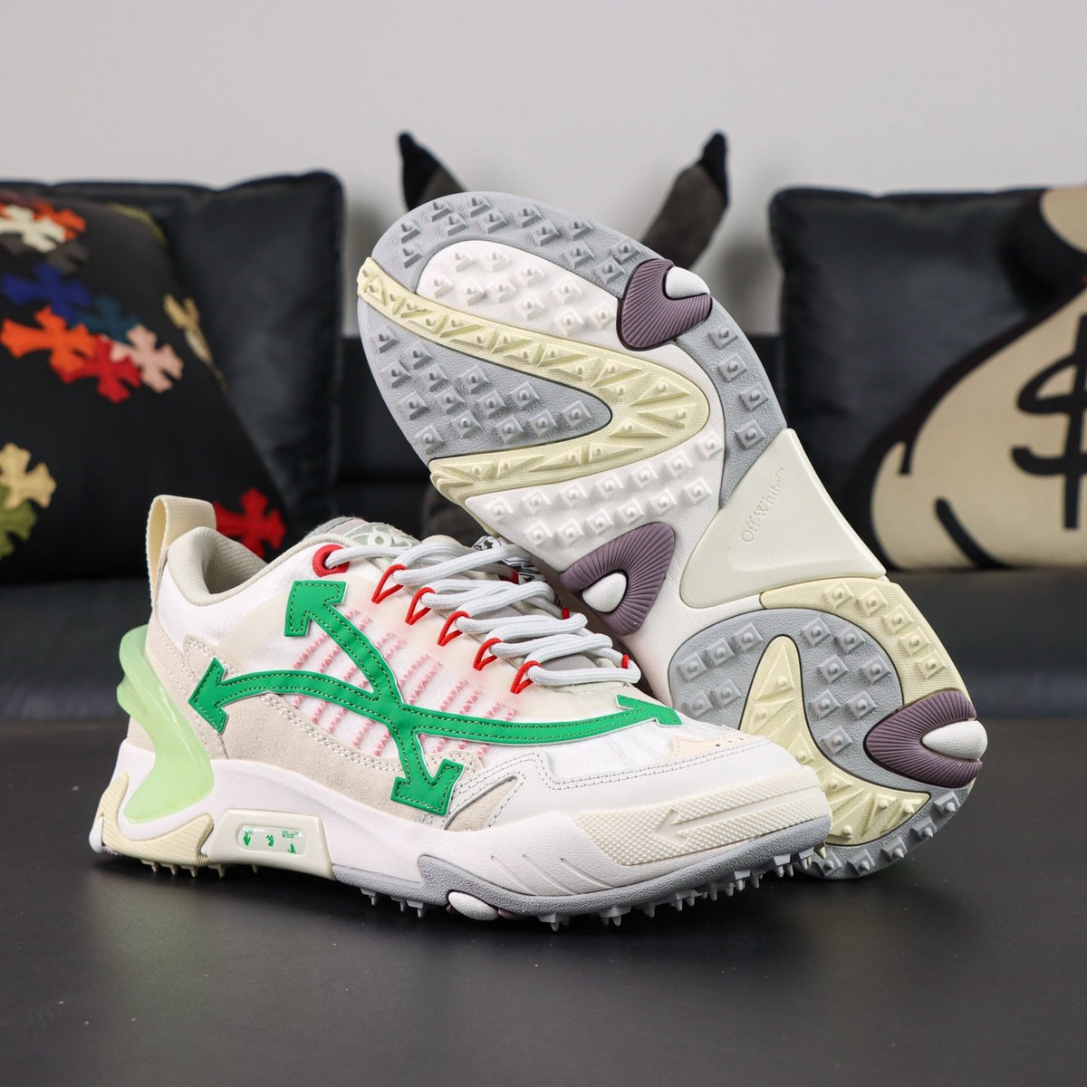 Off-White Odsy-2000 'Blanc Vert Rouge' — vue 18