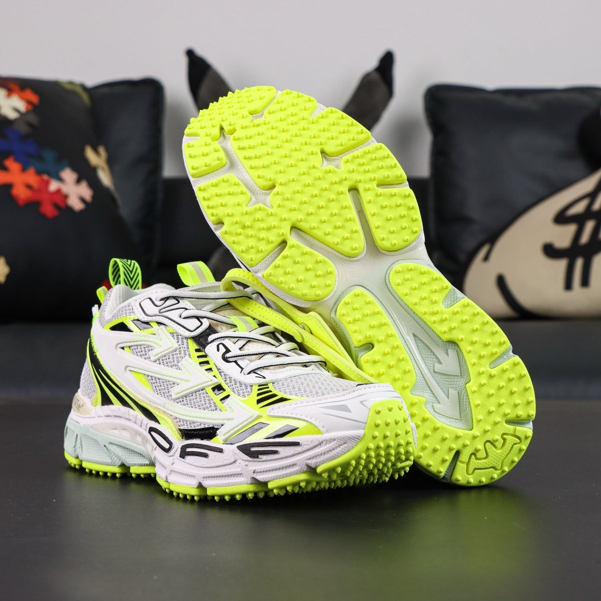 Off-White Be Right Back 'Blanc Jaune Fluo' — vue 12