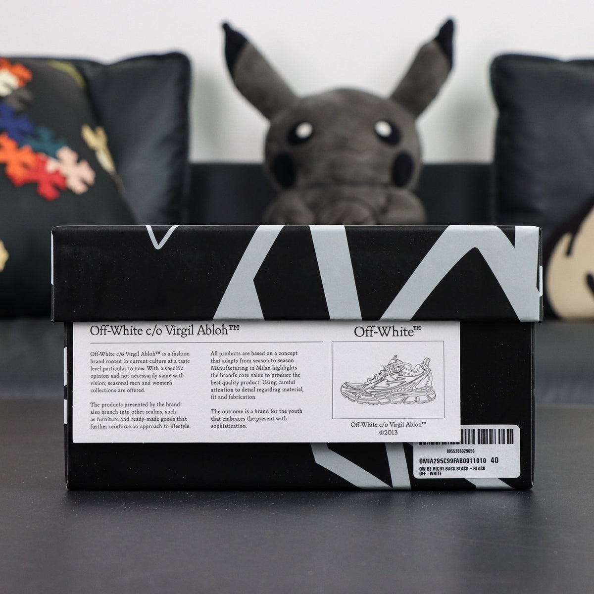 Off-White Be Right Back 'Anthracite' — vue 2