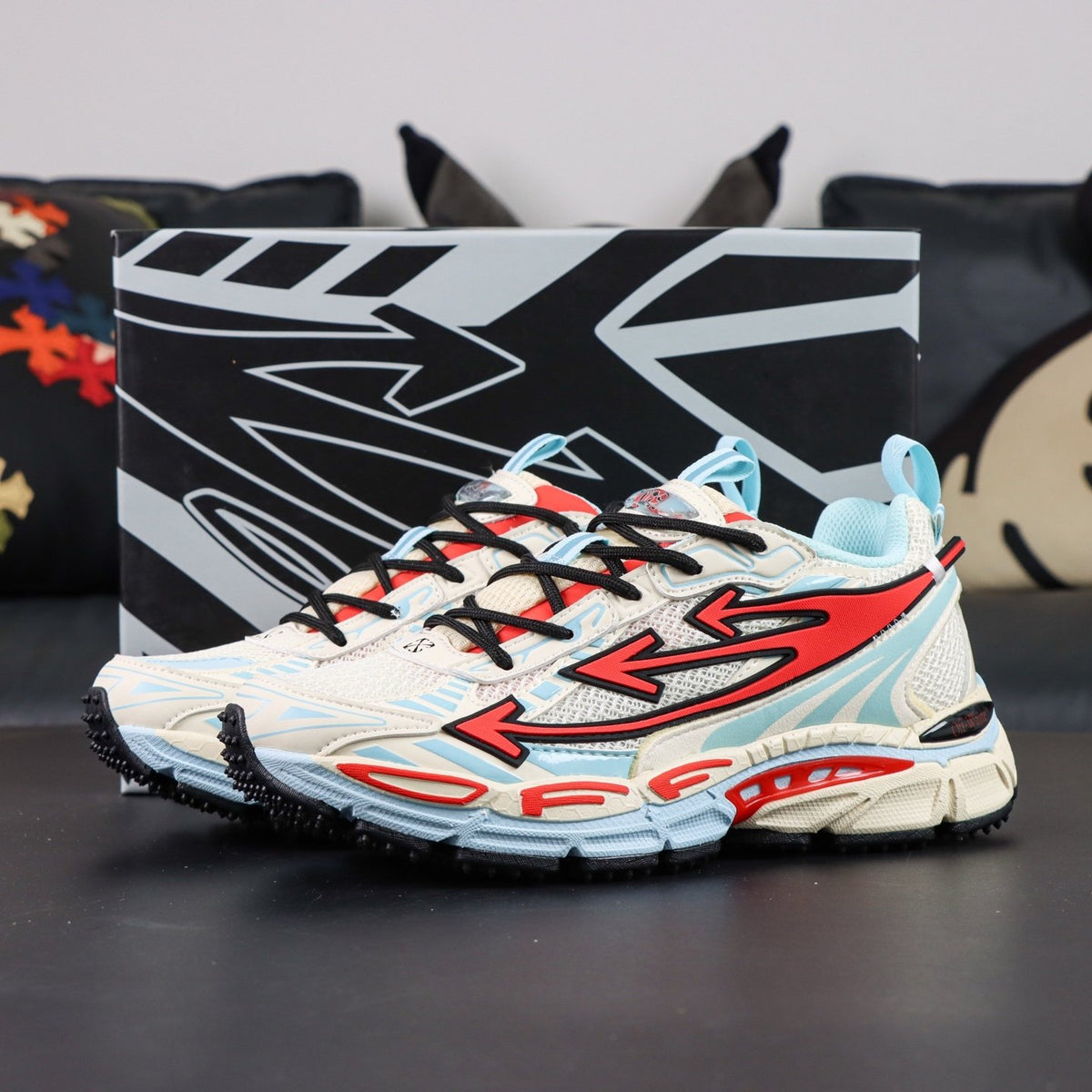 Off-White Be Right Back 'Blanc Rouge Bleu Ciel' — vue 17