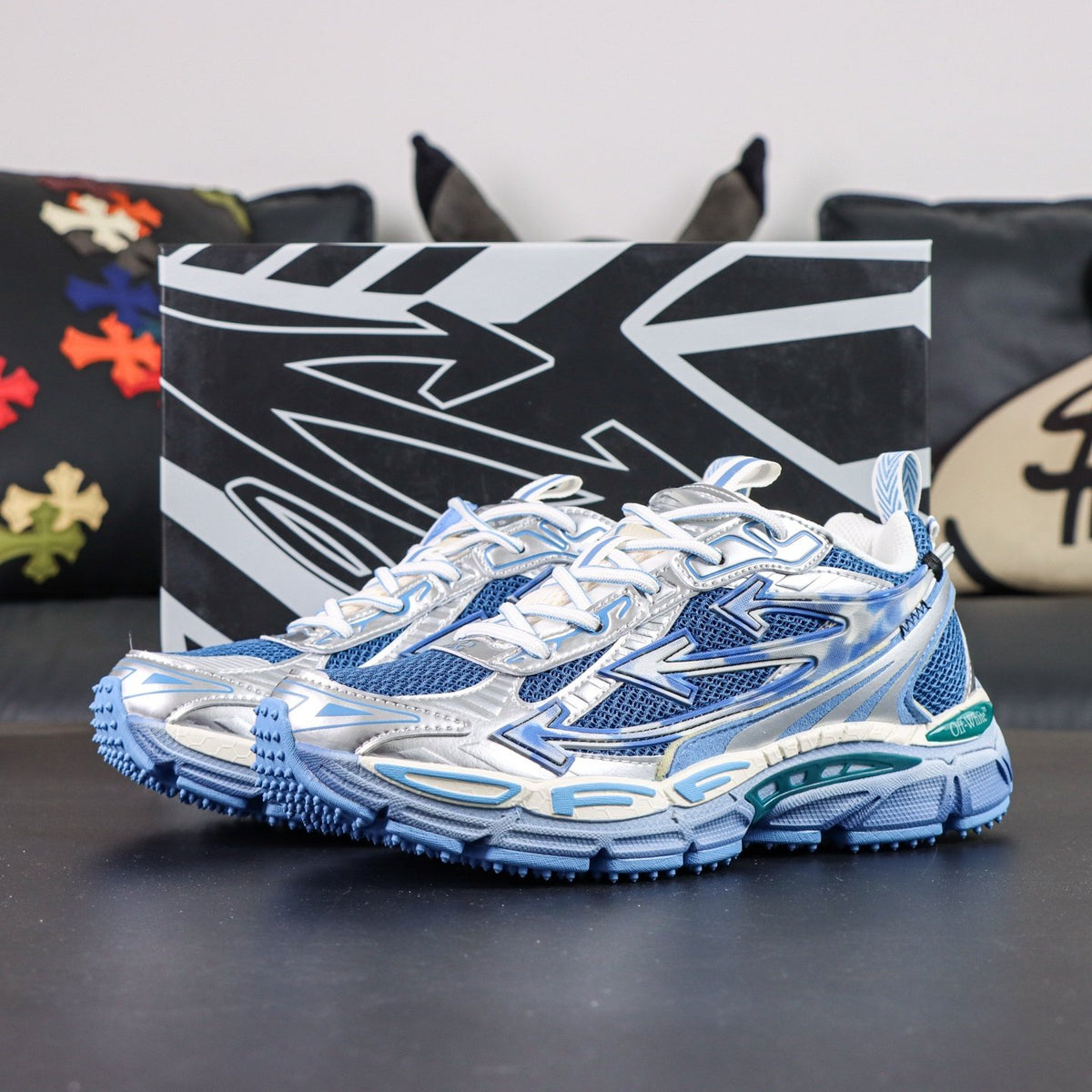 Off-White Be Right Back 'Bleu Ciel Argent' — vue 17