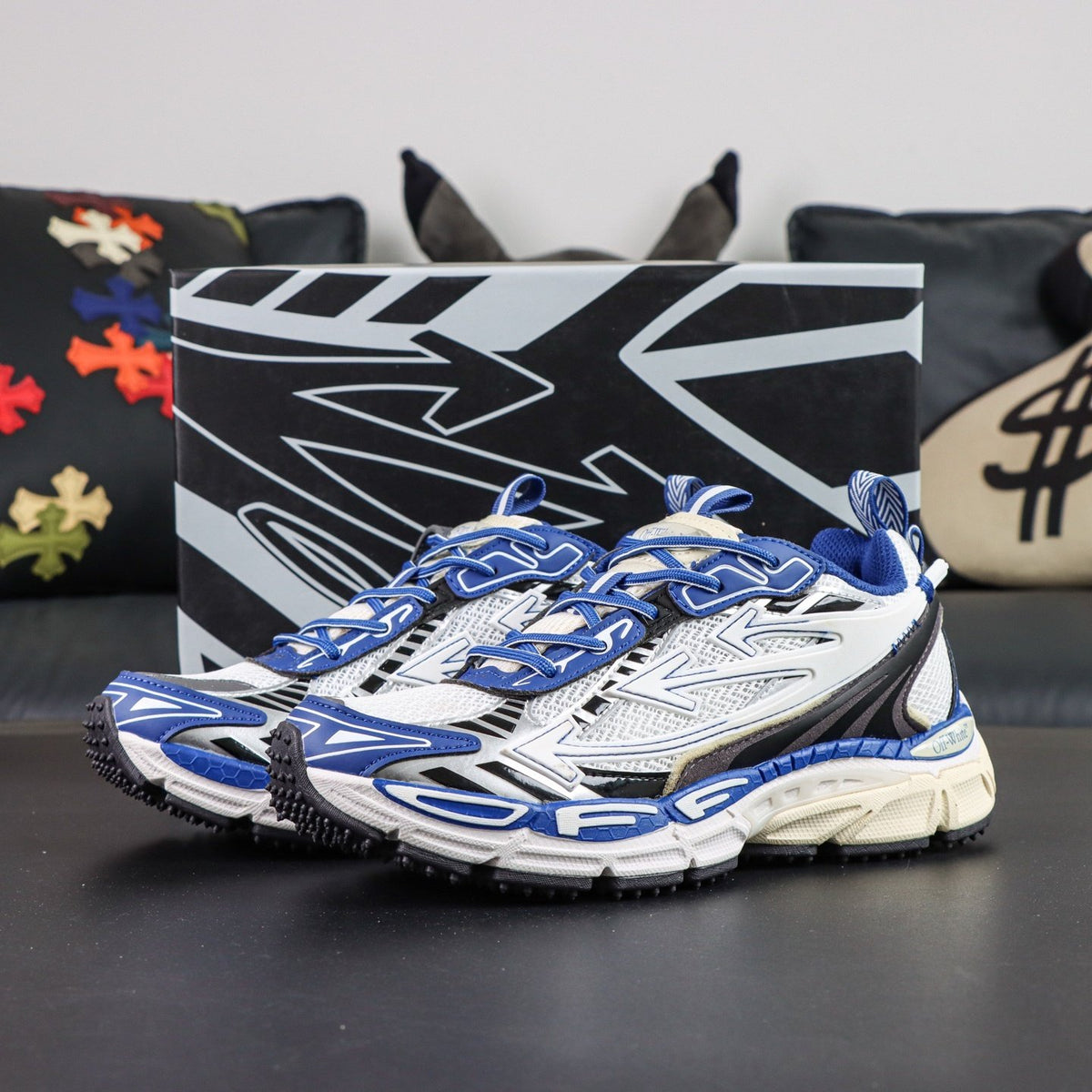 Off-White Be Right Back 'Blanc Bleu Marine' — vue 18