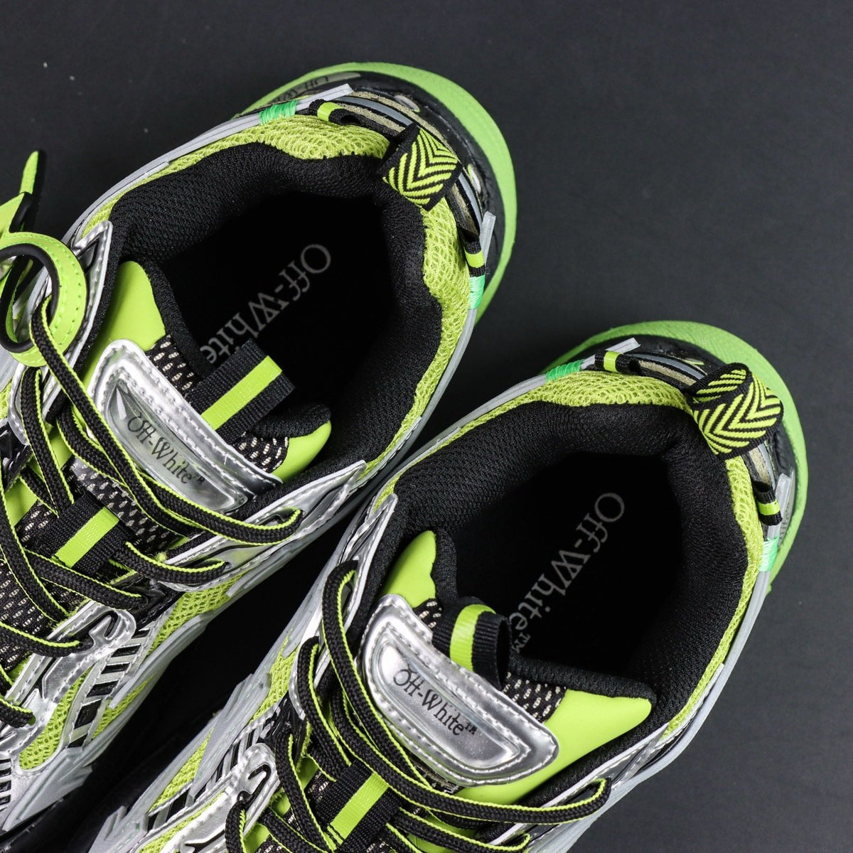 Off-White Be Right Back 'Vert Fluo Noir' — vue 13