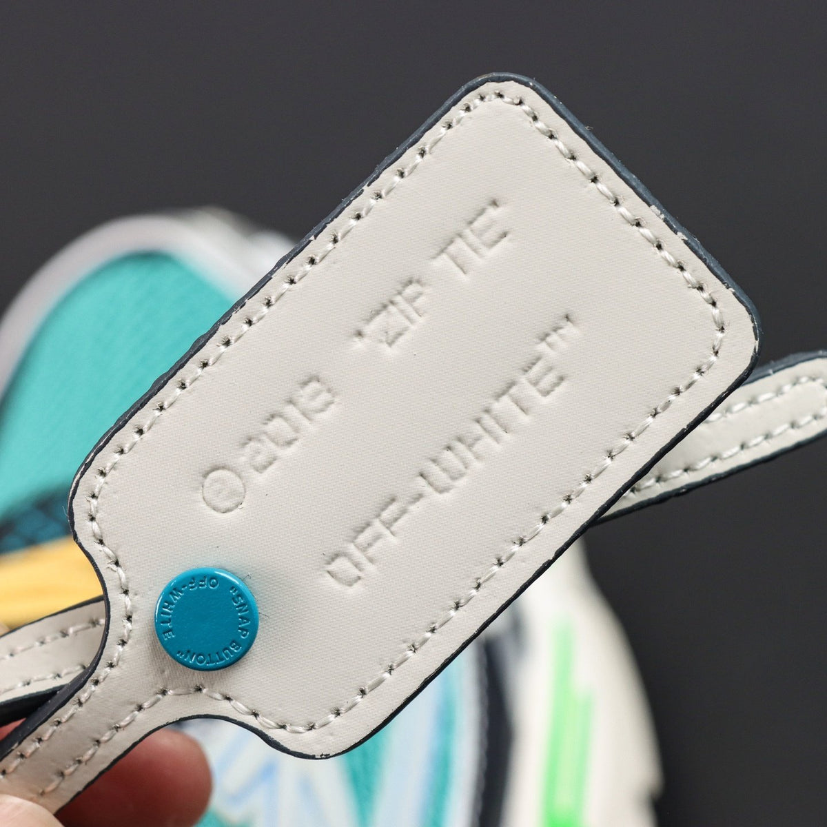 Off-White Be Right Back 'Blanc Vert Turquoise' — vue 5