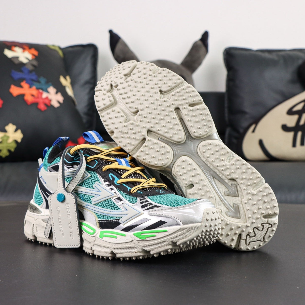 Off-White Be Right Back 'Blanc Vert Turquoise' — vue 18