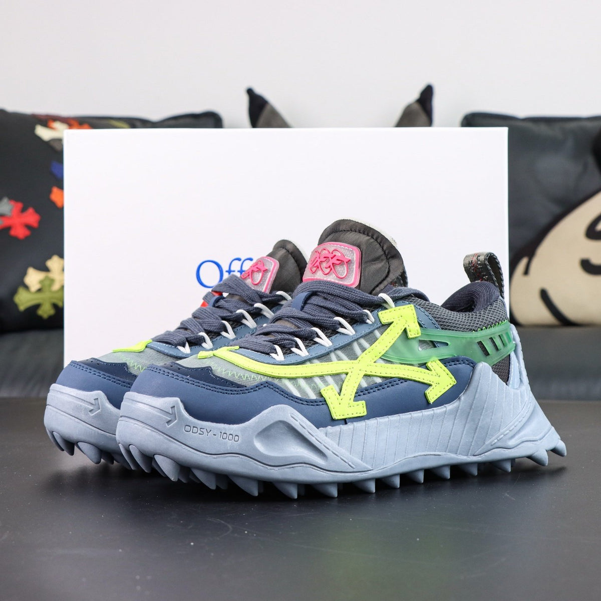 Off-White Odsy-1000 'Bleu Jaune Fluo' — vue 17