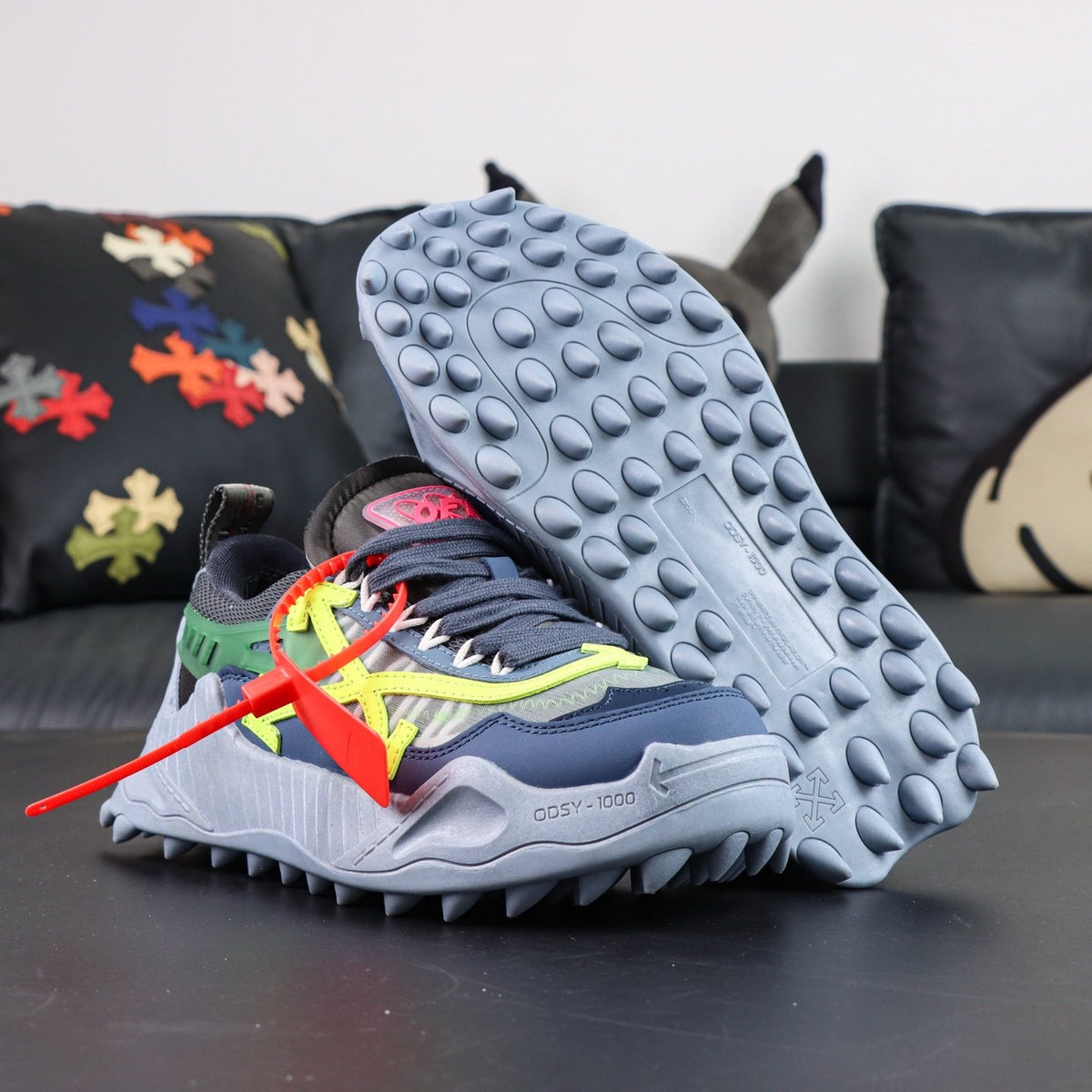 Off-White Odsy-1000 'Bleu Jaune Fluo' — vue 18