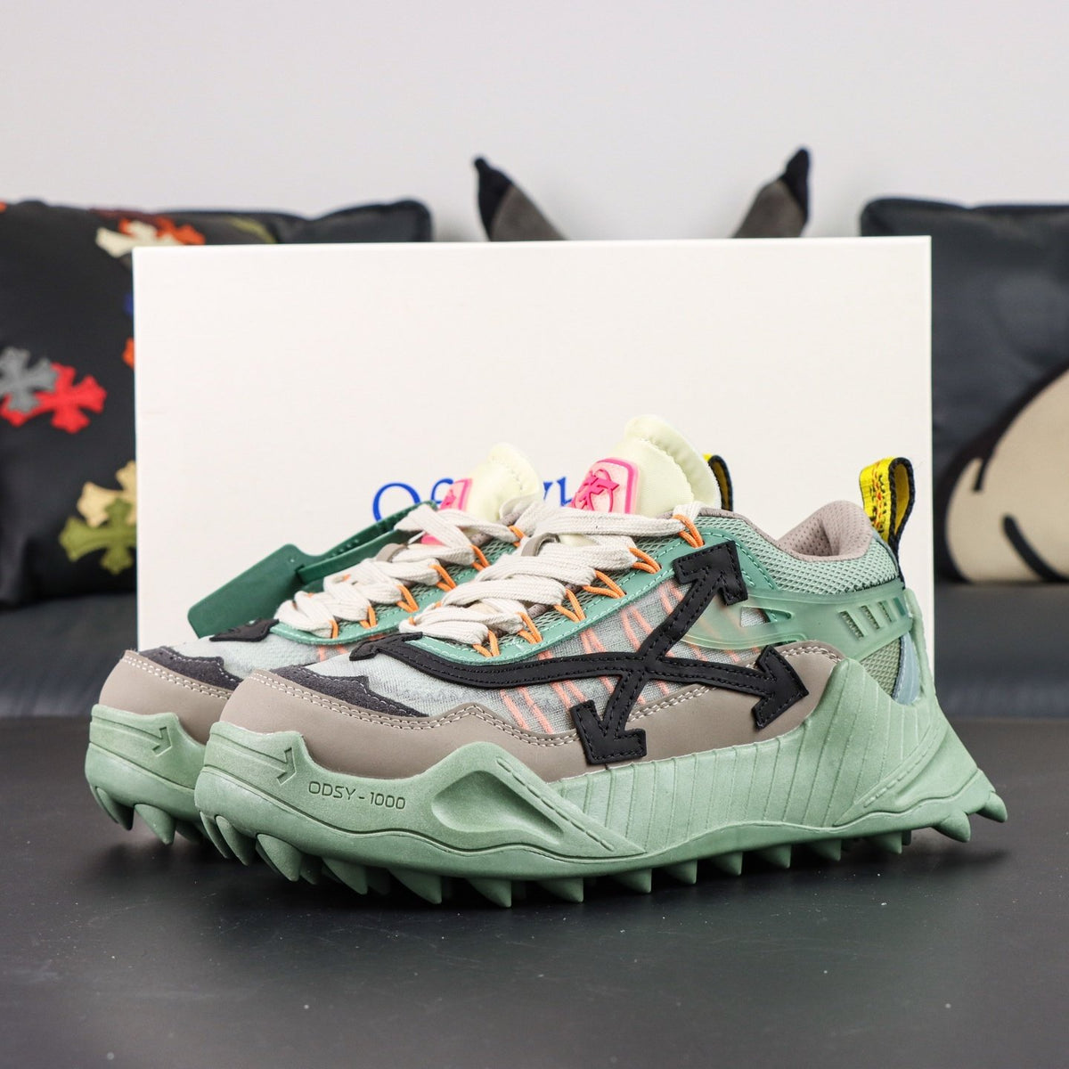 Off-White Odsy-1000 'Vert Sauge' — vue 17
