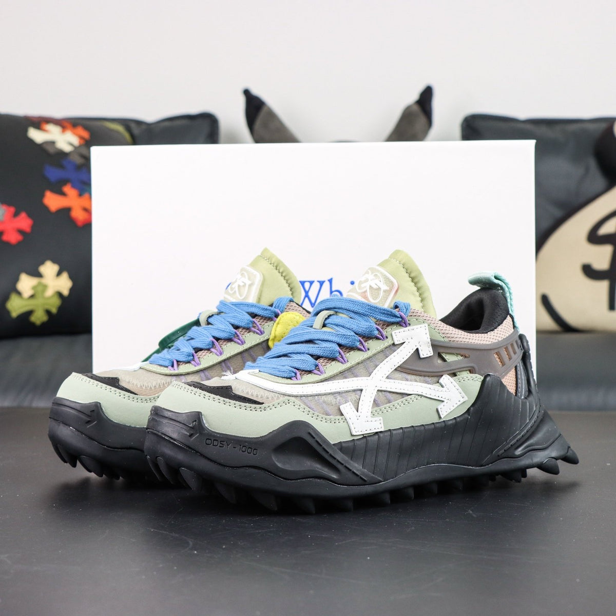 Off-White Odsy-1000 'Noir Bleu Beige' — vue 17