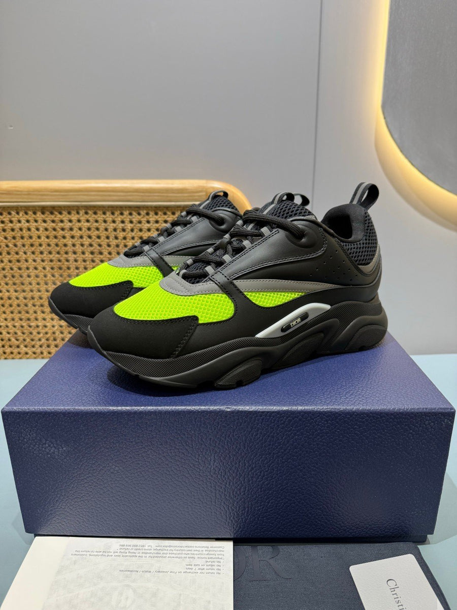 Sneakers B22 'Noir Jaune Fluo'