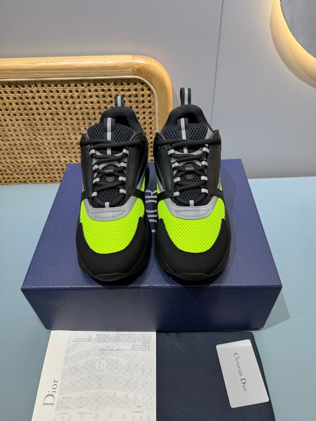 Sneakers B22 'Noir Jaune Fluo' — vue 2
