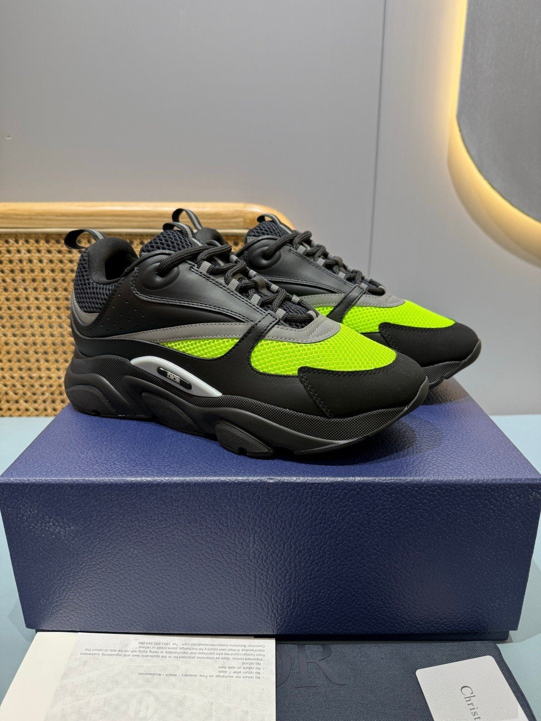 Sneakers B22 'Noir Jaune Fluo' — vue 3