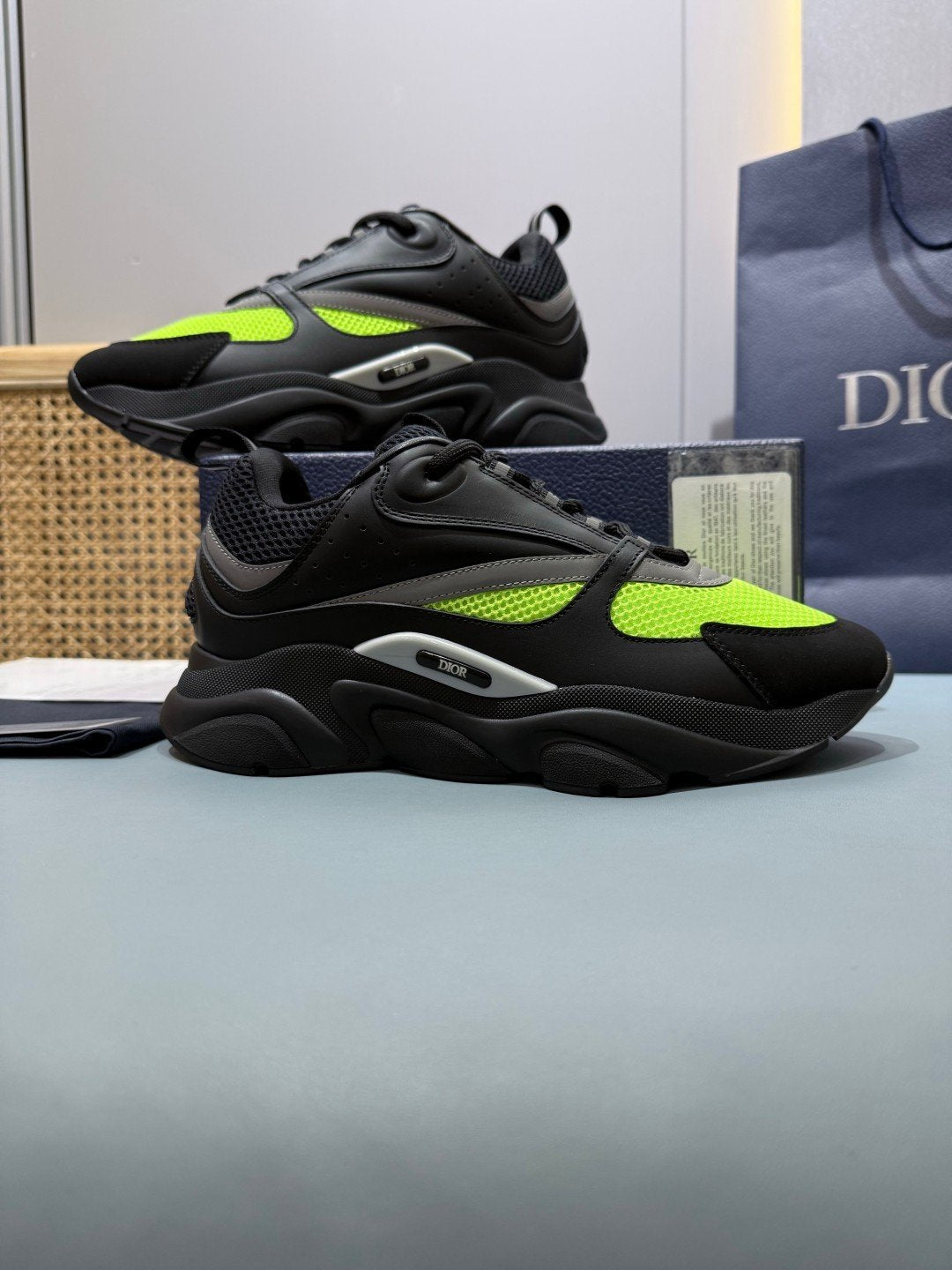Sneakers B22 'Noir Jaune Fluo' — vue 5