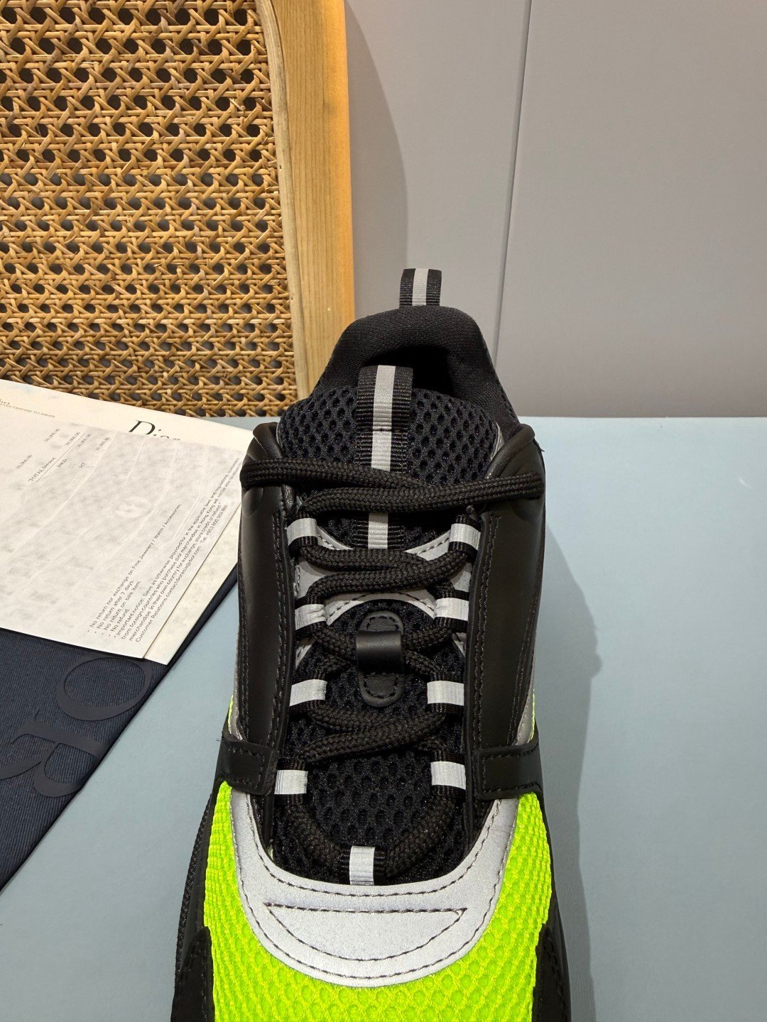 Sneakers B22 'Noir Jaune Fluo' — vue 8