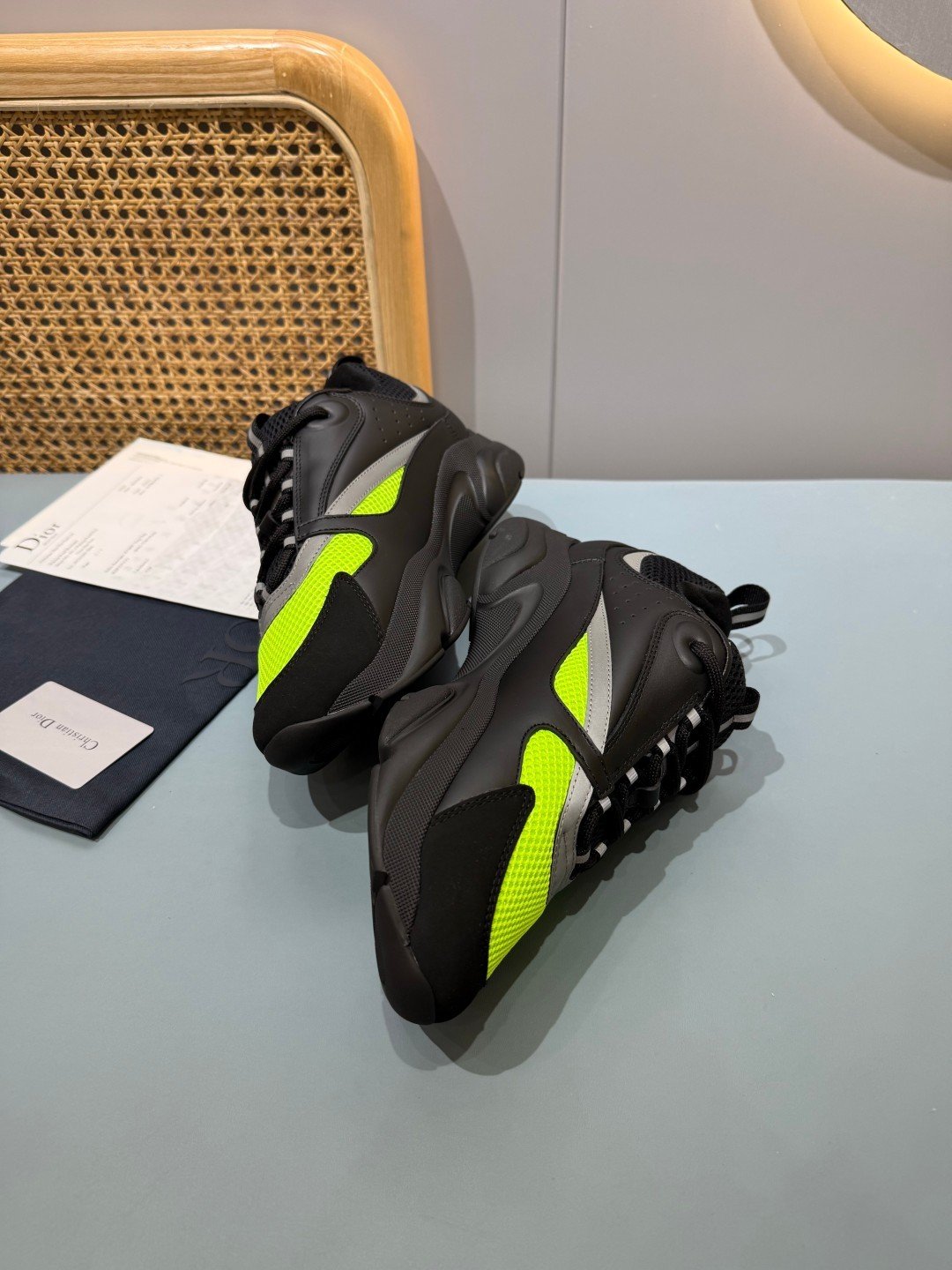 Sneakers B22 'Noir Jaune Fluo' — vue 15