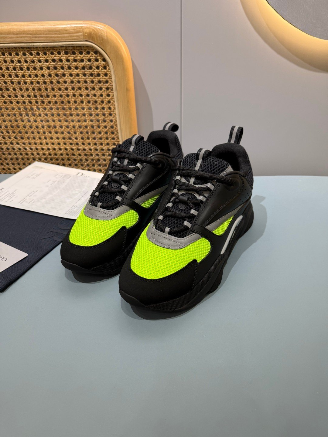 Sneakers B22 'Noir Jaune Fluo' — vue 16