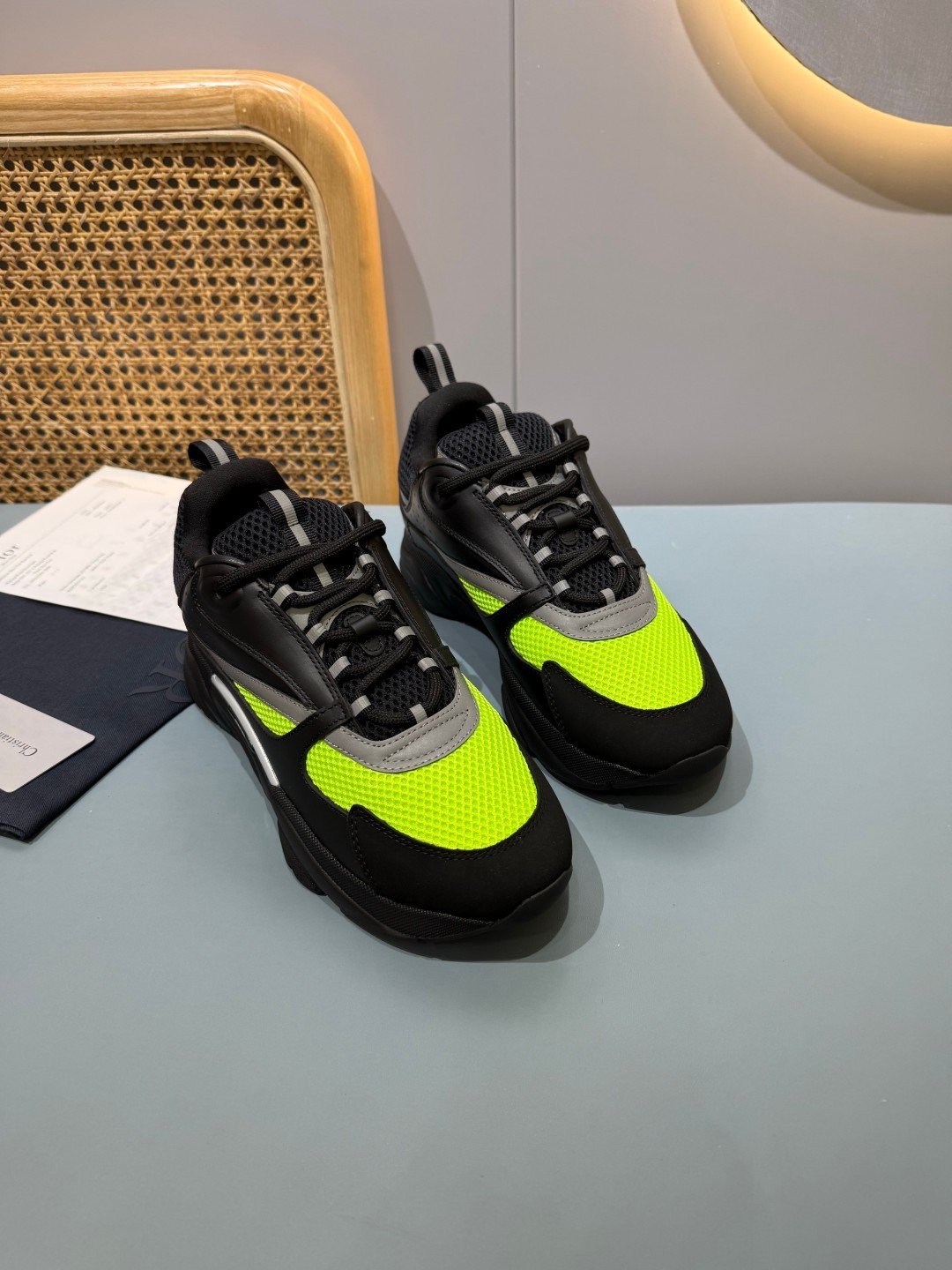 Sneakers B22 'Noir Jaune Fluo' — vue 17