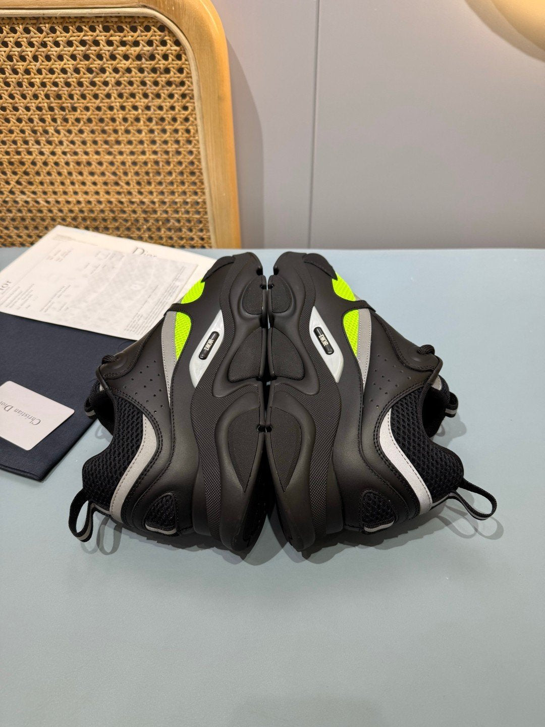 Sneakers B22 'Noir Jaune Fluo' — vue 20